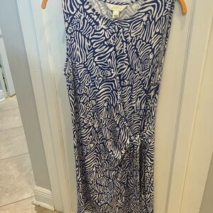 Lilly Pulitzer Blue and White Patterned Dress